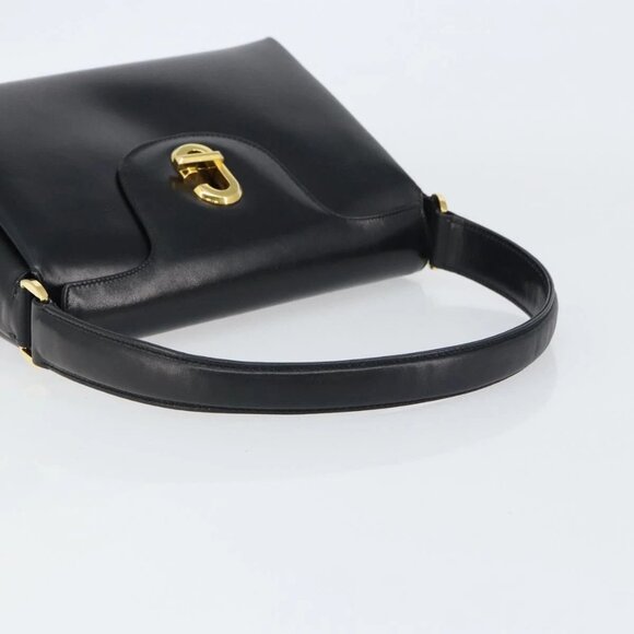 GUCCI Hand Bag Leather Black Gold 406 000 1080 Auth ep12203 - Picture 8 of 15